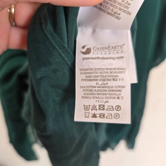 Boden Emerald Green Yoke Pleated Shift Dress - Picture 10 of 12